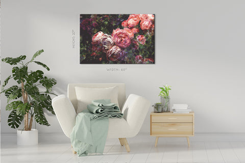 Impression sur toile - Bourgeons de pivoine #E0830