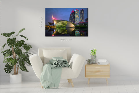 Canvas Print -  Opera House At Night, Guangzhou, China #E0434