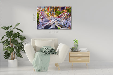 Canvas Print -  Ginza Crosstown Cityscape, Tokyo, Japan #E0494