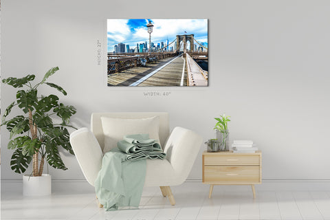 Canvas Print -  Brooklyn Bridge, Skyline New York #E0401