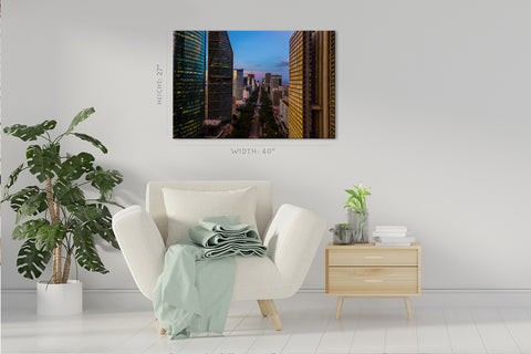 Canvas Print -  Mexico Skyline At Sunset #E0374