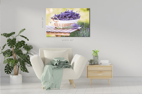 Canvas Print -  Harvesting Of Lavender #E0784