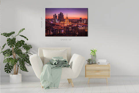 Impression sur toile - Skyline de Moscou #E0321