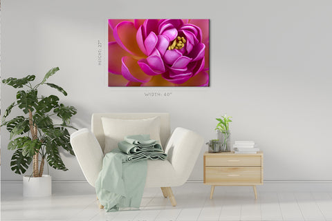 Impression sur toile - Fleur de Lotus pourpre #E0658