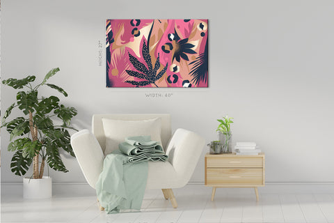 Canvas Print -  Abstract Colorful Foliage #E0886