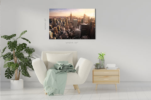 Canvas Print -  New York Skyline At Sunset #E0409