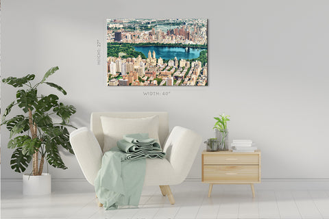 Canvas Print -  Manhattan Skyscrapers And Central Park, New York #E0393