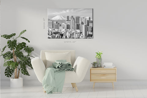 Canvas Print -  Mountain Fuji, Tokyo Cityscape, Japan #E0483