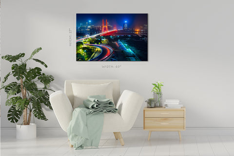 Impression sur toile - Paysage urbain de Shenzhen, Chine #E0383