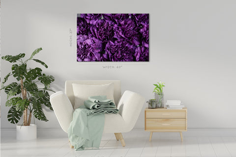 Canvas Print -  Purple Carnations Flowers #E0834