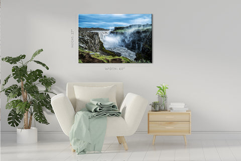 Canvas Print -  Dettifoss Waterfall, Vatnajokull National Park, Northeast Iceland #E0504