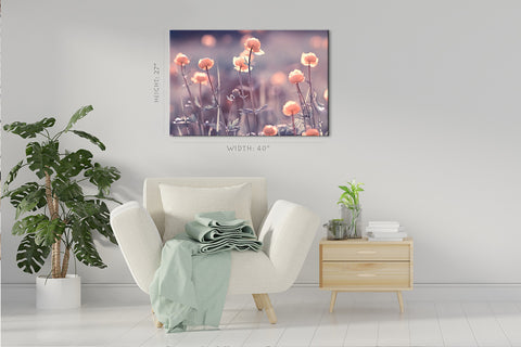 Impression sur toile - Belles petites fleurs au printemps #E0633