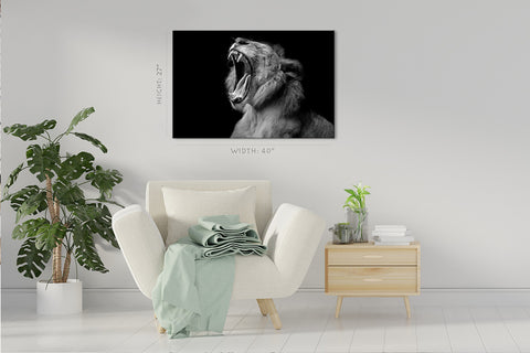 Canvas Print -  Roaring Lion #E1022