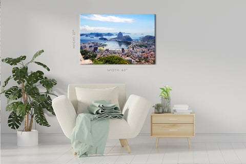 Canvas Print - Brasilien Rio de Janeiro Udsigt over byen #E0242