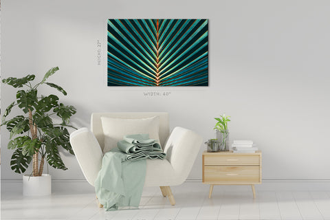 Canvas Print -  Striped Of Palm Leaf #E0649