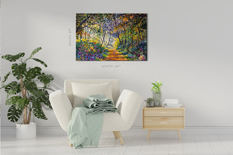 Impression sur toile - Forêt d'été #E0858