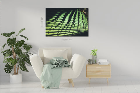 Canvas Print -  Morning Light At Palm Leaf #E0707