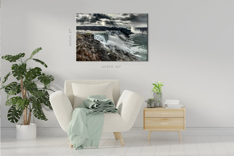 Impression sur toile - Cascade du Niagara en automne, Canada #E0579