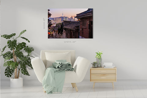 Canvas Print - Bukchon Hanok District ، سيول ، كوريا الجنوبية #E0442