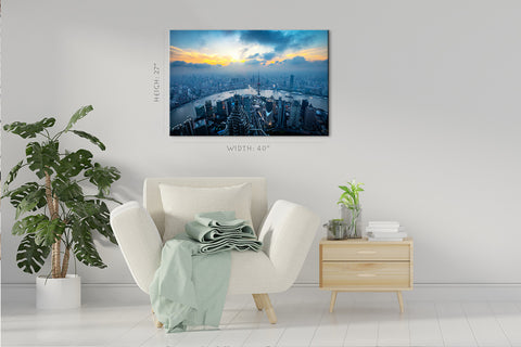 Canvas Print -  Shanghai Skyline, China #E0465