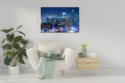 Canvas Print -  Roppongi District Nightscape, Tokyo, Japan #E0479