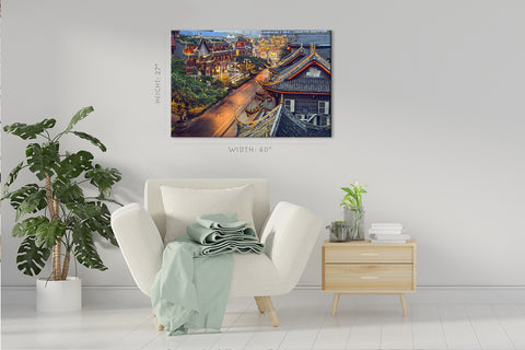 Canvas Print -  Traditional Qintai Road District At Chengdu, China #E0324