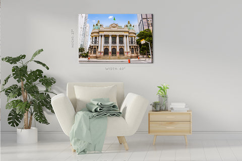 Canvas Print -  Rio de Janeiro Cityscape, Opera House #E0247