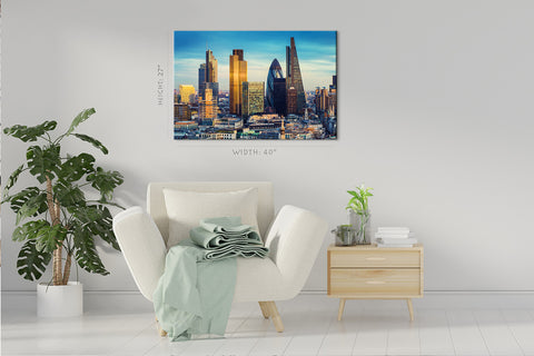 Canvas Print - Bank District of Central London Skyline #E0272