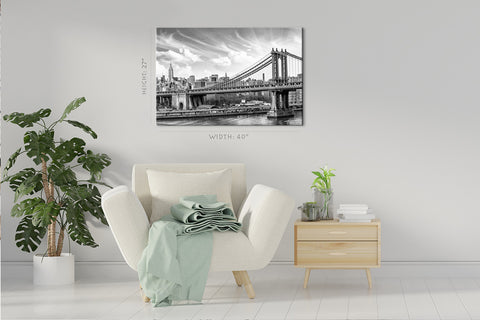 Impression sur toile - Gratte-ciel de Manhattan, New York #E0403