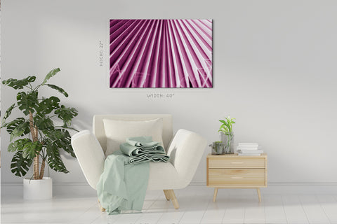 Canvas Print -  Palm Leaf, Pink Tint #E0713