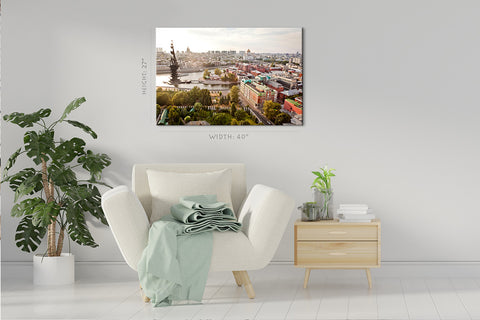 Canvas Print -  Aerial Moscow City Panorama #E0319