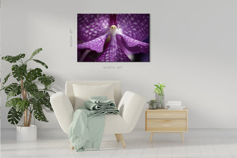 Impression sur toile - Orchidée pourpre #E0673