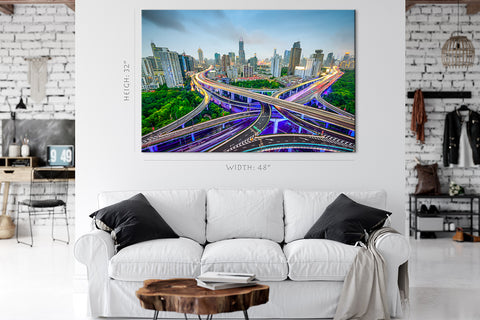 Canvas Print - Shanghai Skyline ، China #E0473