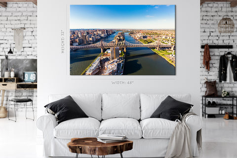 Canvas Print -  Panorama Of The Ed Koch Queensboro Bridge, New York #E0398