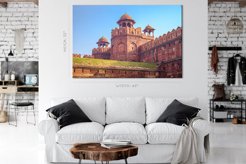 Impression sur toile - Lal Qila, Delhi, Inde #E0457