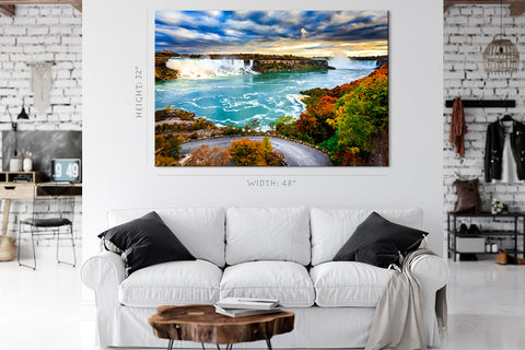 Canvas Print -  Niagara Waterfall In Autumn, Canada #E0581