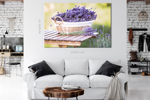 Canvas Print -  Harvesting Of Lavender #E0784