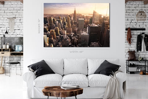 Canvas Print -  New York Skyline At Sunset #E0409