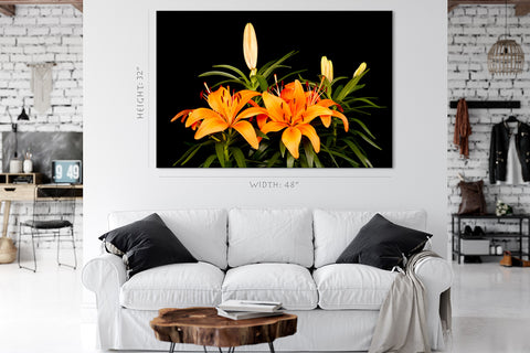 Canvas Print -  Wonderful Orange Lilies #E0691