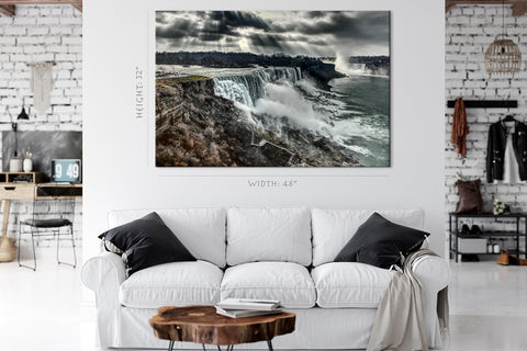 Impression sur toile - Cascade du Niagara en automne, Canada #E0579