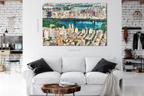 Canvas Print -  Manhattan Skyscrapers And Central Park, New York #E0393