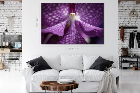 Impression sur toile - Orchidée pourpre #E0673