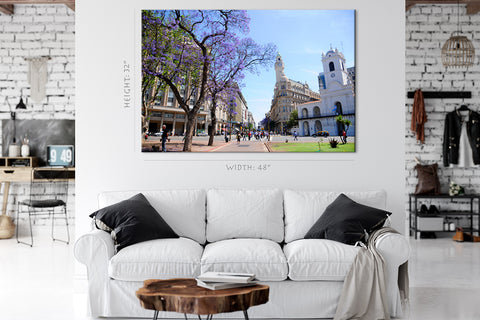 Impression sur toile - Paysage urbain de rue de Buenos Aires #E0257