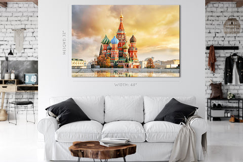 Impression sur toile - Place Rouge Moscou, Russie #E0318