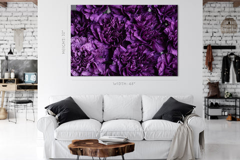 Canvas Print -  Purple Carnations Flowers #E0834