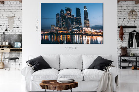 Canvas Print -  Business Center Of Moscow City #E0322