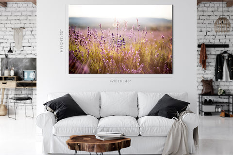 Canvas Print -  Lavender Field At Morning #E0790