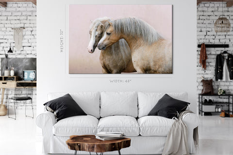 Impression sur toile - Deux poneys gallois #E0904