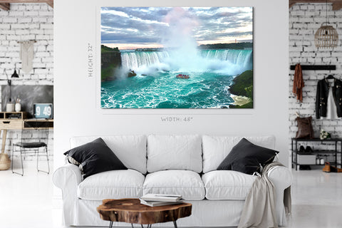 Impression sur toile - Vue aérienne de la cascade Niagara, Canada #E0582