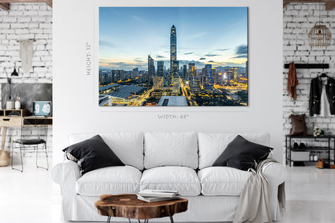 Canvas Print -  Shenzhen Skyline, China #E0390